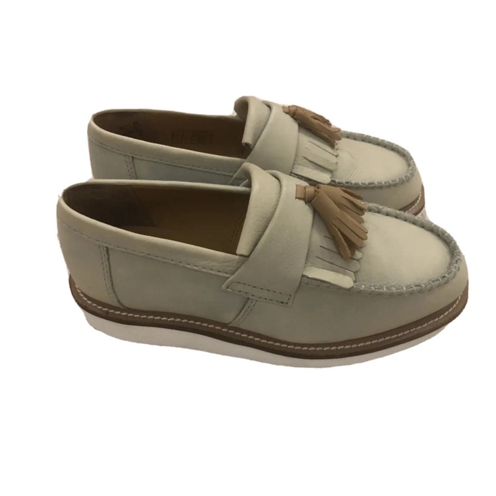 Dr. Martens Women’s Light Blue Classic Suede Loafer Shoe